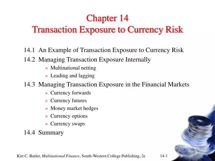 chapter 14 transaction exposure to currency risk