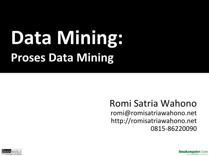 data mining proses data mining
