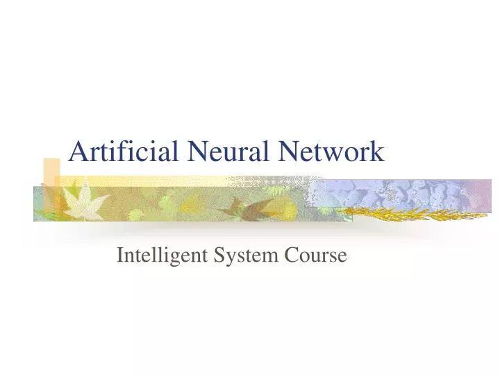 artificial neural network