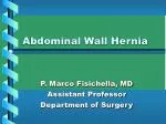 Abdominal Wall Hernia - slide 1