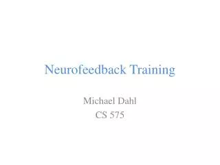 Neurofeedback Training