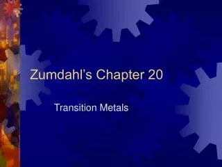 Zumdahl’s Chapter 20