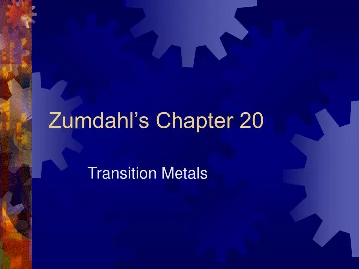 zumdahl s chapter 20