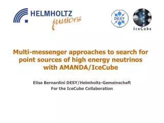 Multi-messenger approaches to search for point sources of high energy neutrinos with AMANDA/IceCube