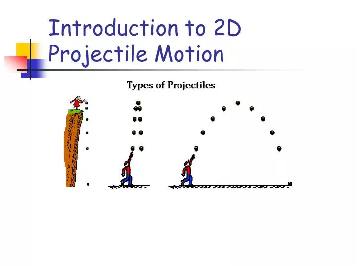 introduction to 2d projectile motion