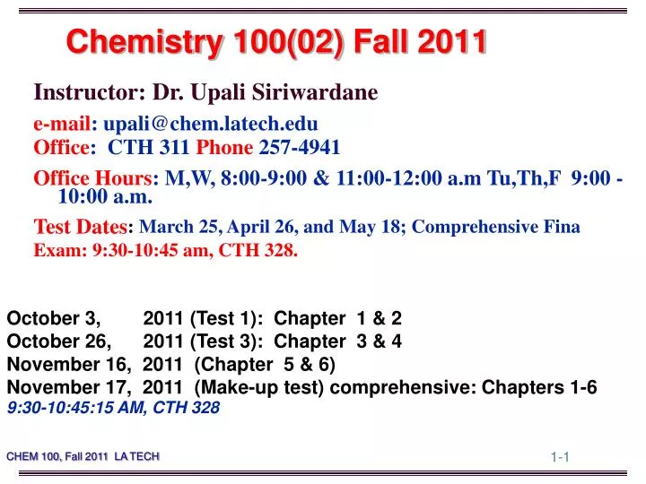 chemistry 100 02 fall 2011