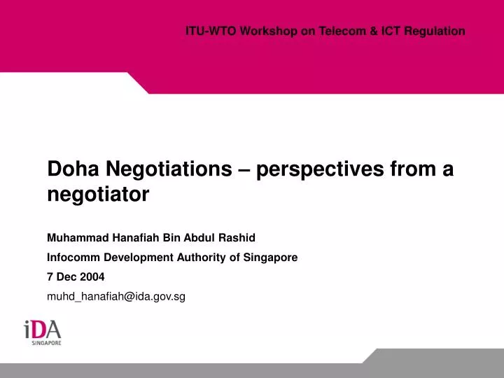 doha negotiations perspectives from a negotiator