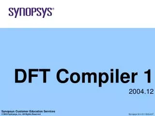 DFT Compiler 1 2004.12