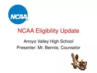 NCAA Eligibility Update