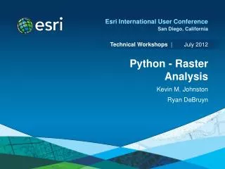 Python - Raster Analysis