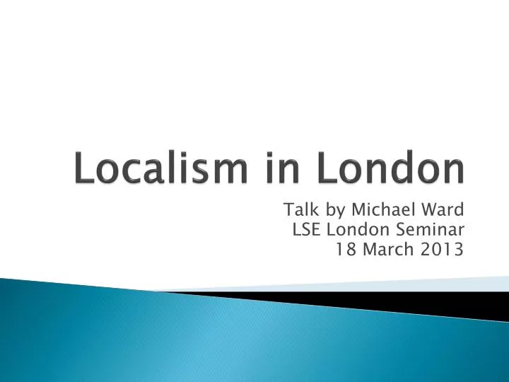 localism in london