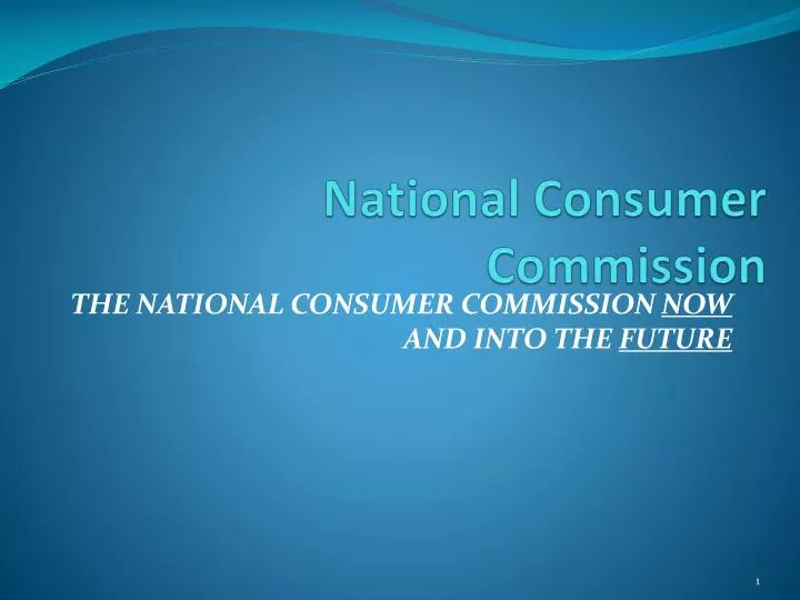 national c onsumer commission