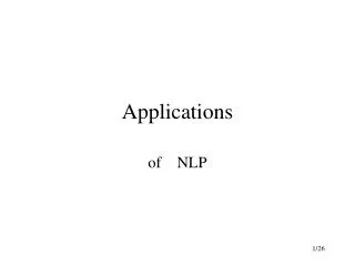 applications