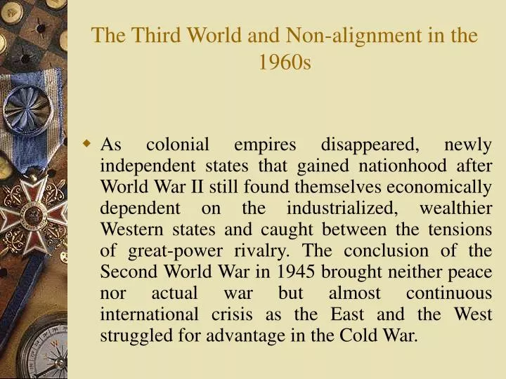 the third world and n o n alignment in the 1960s