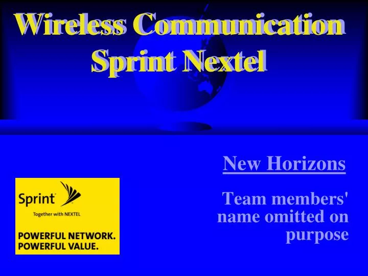 wireless communication sprint nextel