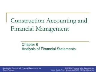 Construction Accounting and Financial Management