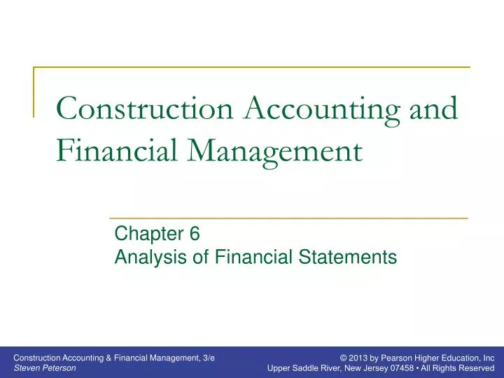 construction accounting and financial management