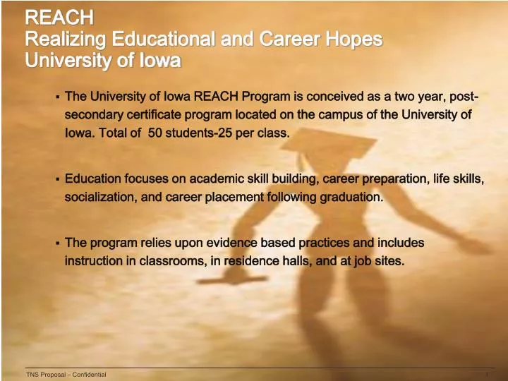 reach realizing educational and career hopes university of iowa