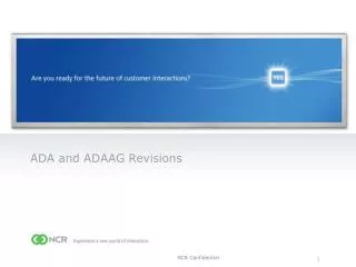 ADA and ADAAG Revisions
