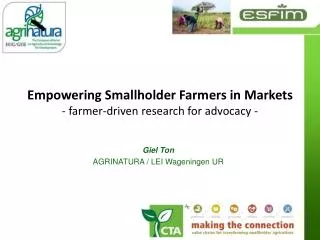 Empowering Smallholder Farmers in Markets - farmer-driven research for advocacy -