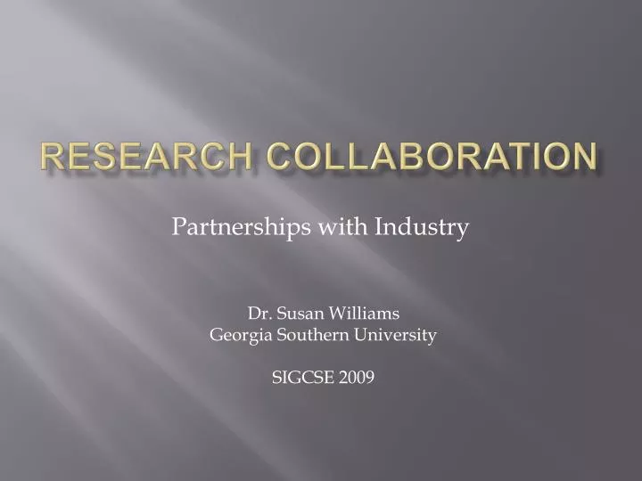 research collaboration