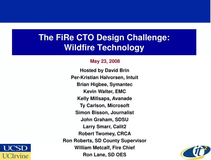 the fire cto design challenge wildfire technology