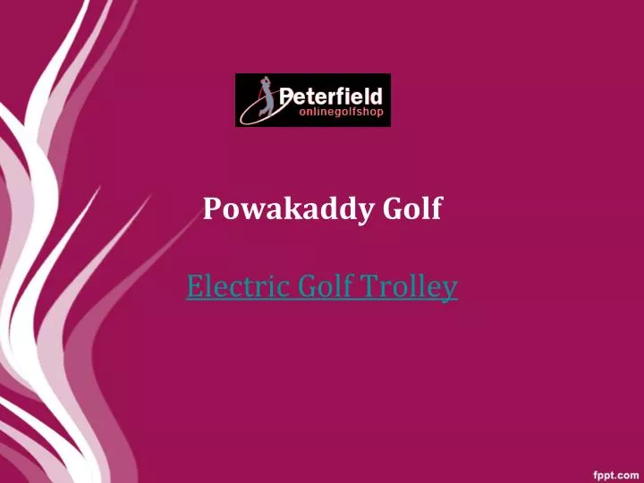 powakaddy golf electric golf trolley