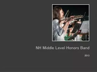 NH Middle Level Honors Band