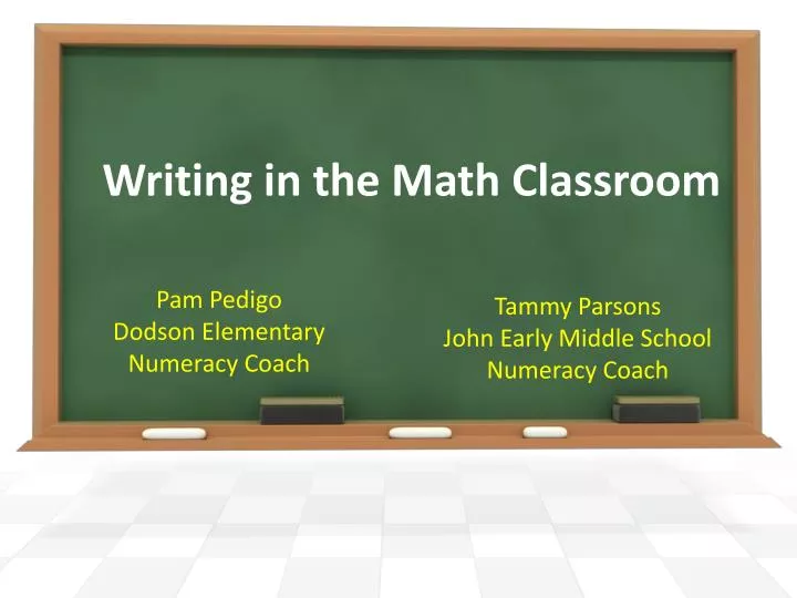 writing in the math classroom