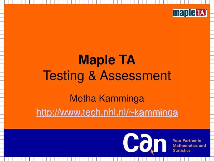 maple ta testing assessment