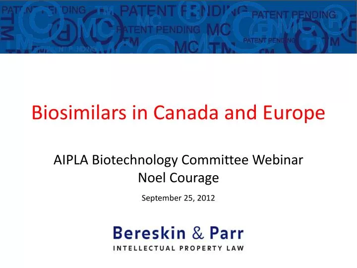 biosimilars in canada and europe