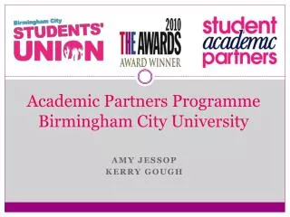 Academic Partners Programme Birmingham City University