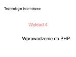 Wprowadzenie do PHP - slide 1