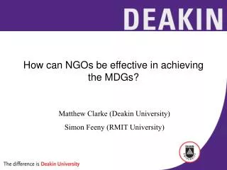 How can NGOs be effective in achieving the MDGs?