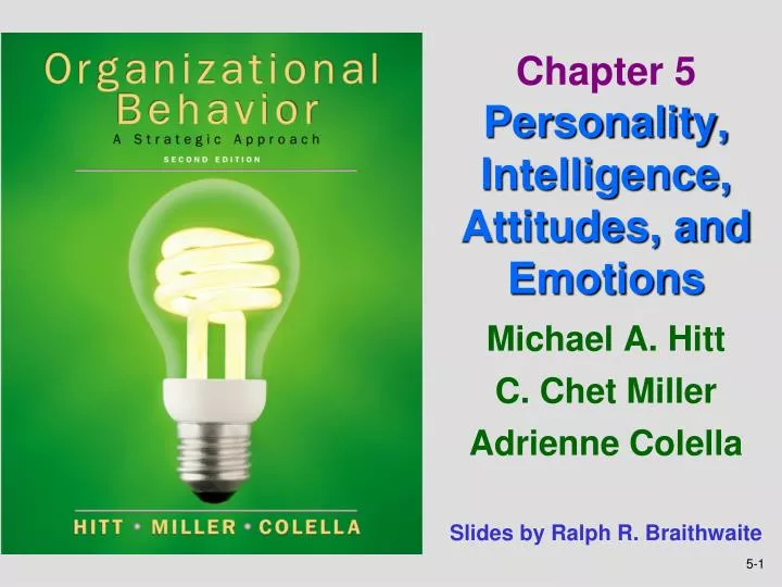 chapter 5 personality intelligence attitudes and emotions