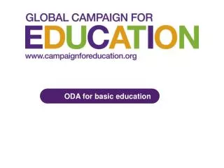 ODA for basic education