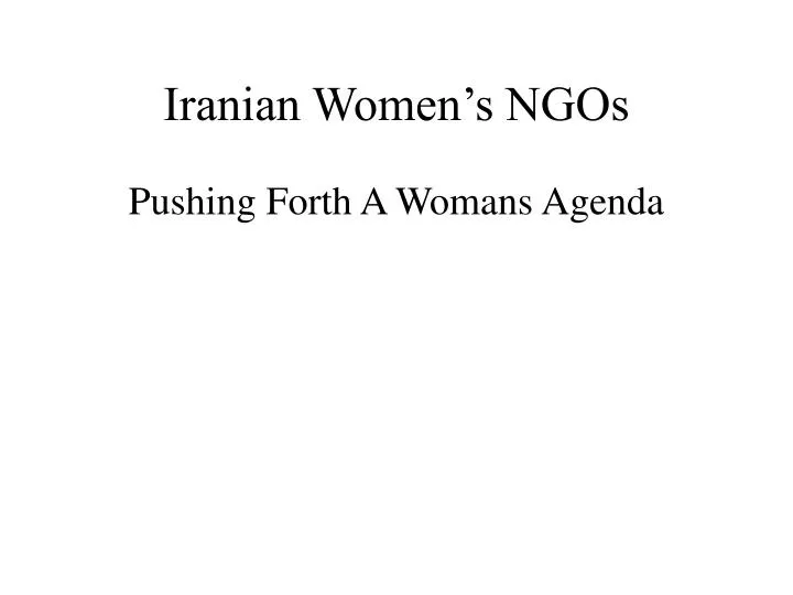 iranian women s ngos