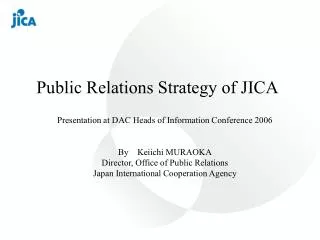 Public Relations Strategy of JICA