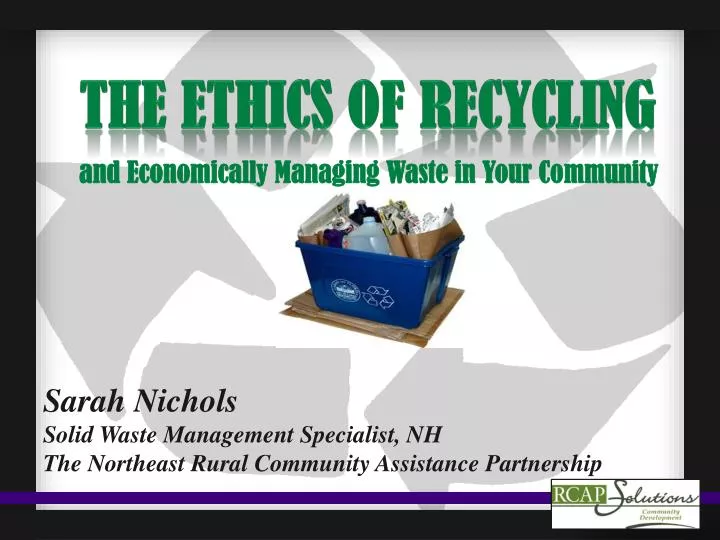 the ethics of recycling