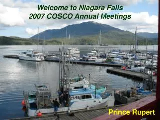 Welcome to Niagara Falls 2007 COSCO Annual Meetings