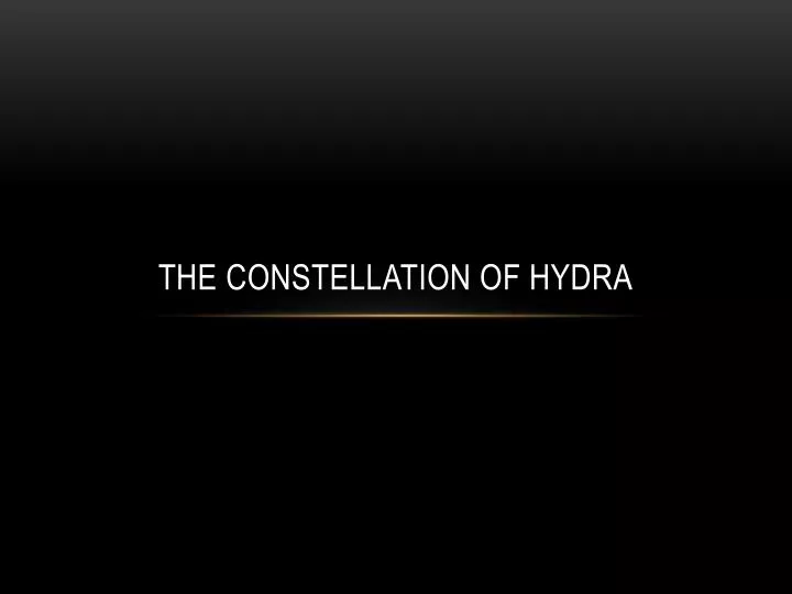 the constellation of hydra