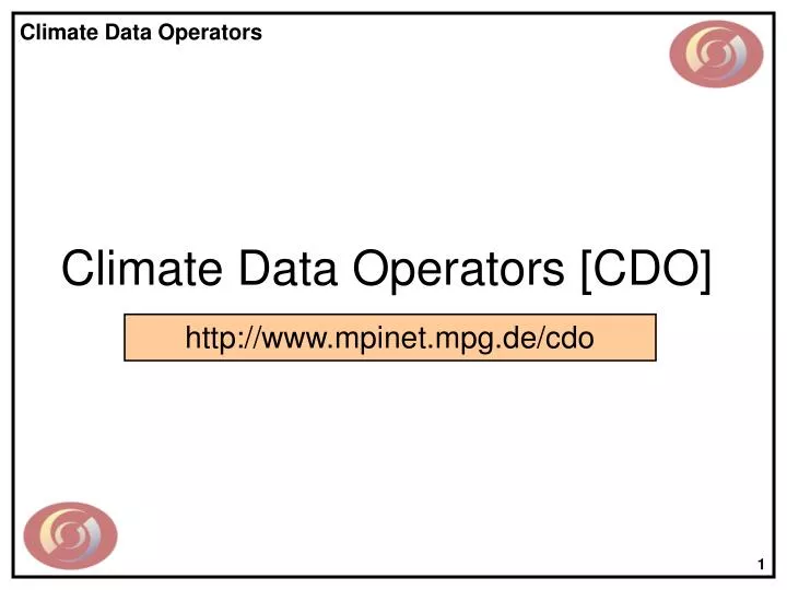 climate data operators cdo