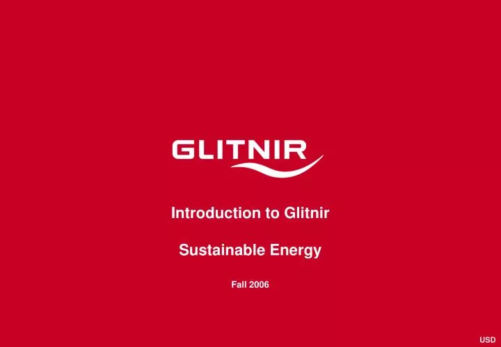 introduction to glitnir sustainable energy