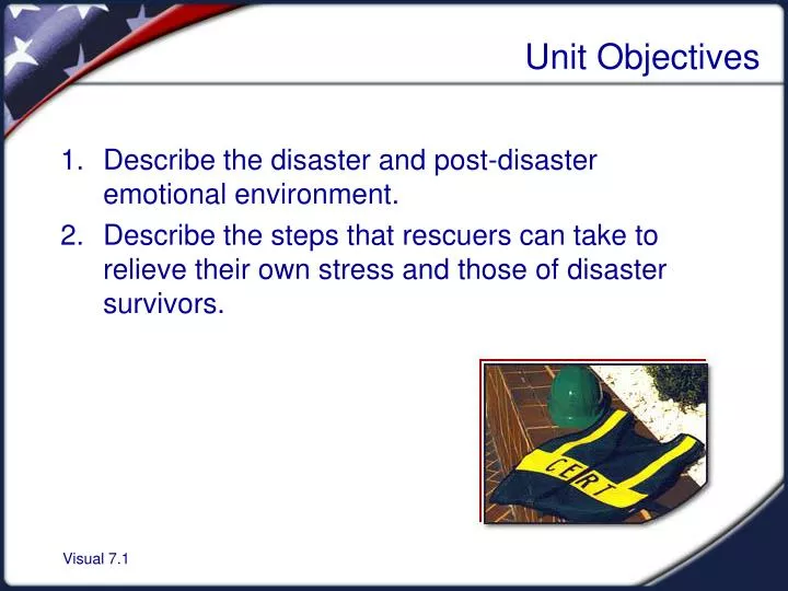 unit objectives