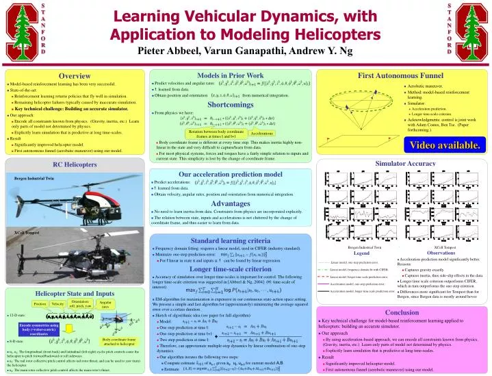 learning vehicular dynamics with application to modeling helicopters