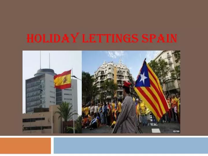 holiday lettings spain