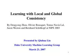 Learning with Local and Global Consistency