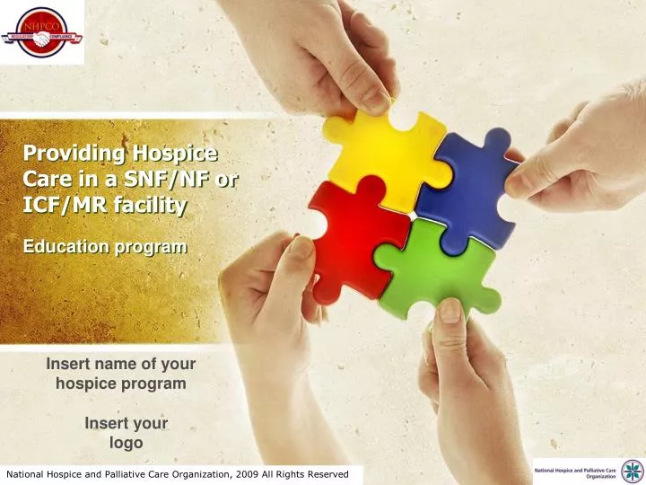 providing hospice care in a snf nf or icf mr facility