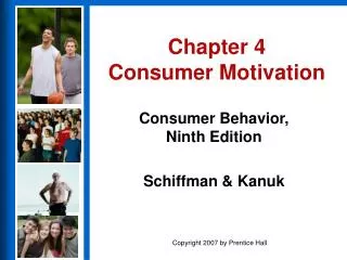 Chapter 4 Consumer Motivation