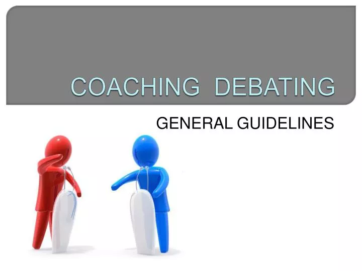 coaching debating